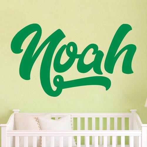 Personalized Name Monogram Wall Sticker Custom Name Wall Etsy