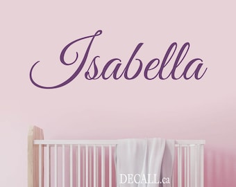 Personalized Name Monogram Wall Sticker - Custom Kids Name Wall Decal ...