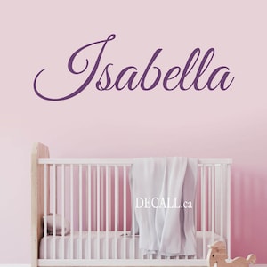 Personalized Name Monogram Wall Sticker - Custom Name Wall Decal - Kids Name Wall Decal - Nursery Wall Decor - Removable Vinyl Decal - D114