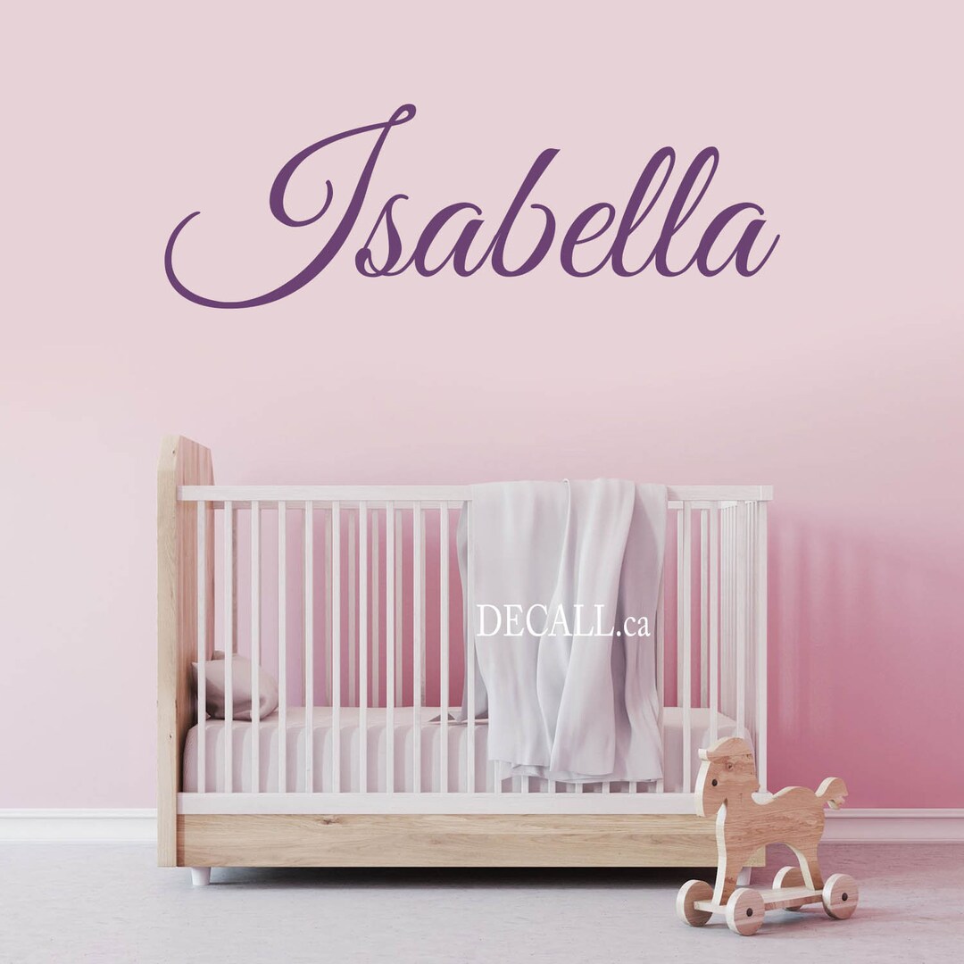 Personalized Name Monogram Wall Sticker - Custom Name Wall Decal - Kids ...