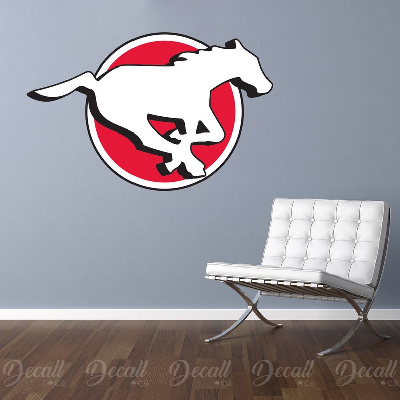 Calgary Stampeders Canadian Football Team Logo Wall Decal League Reusable Sport Sticker Cfl