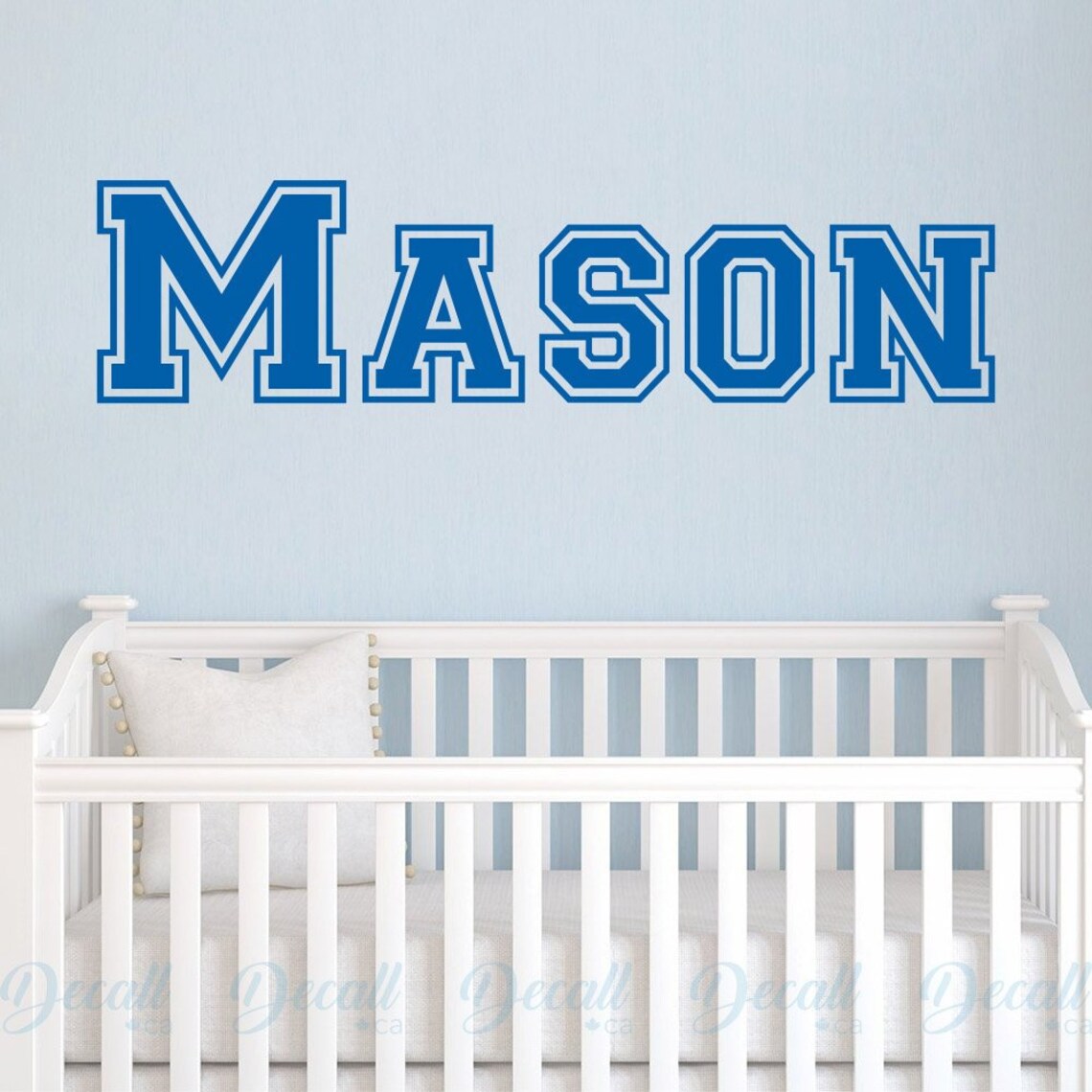 Personalized Name Monogram Wall Sticker - Custom Name Wall Decal - Kids ...