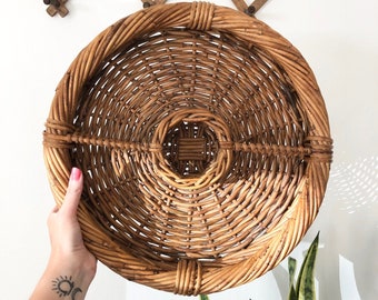 Wicker/Rattan Chip and Dip Basket