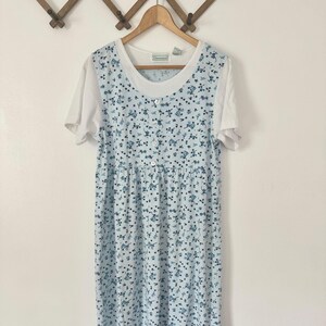 Vintage Shenanigans Blue Floral Jumper Maxi Dress - Etsy