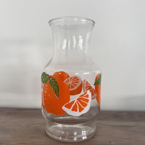 Vintage Anchor Hocking Orange Juice Carafe