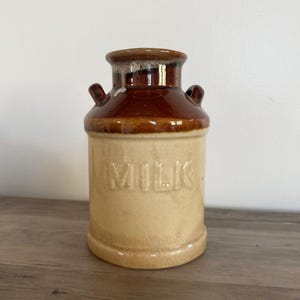 Vintage Stoneware Milk Jug
