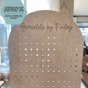 SVG - Table Top Curved Pegboard Display Stand - SVG (Digital File ONLY)