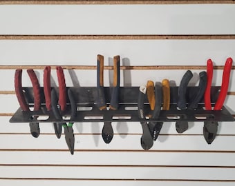 Plier holder, plier organizer, tool holder, tool organizer for garage, tool cart accessories, work truck organizer
