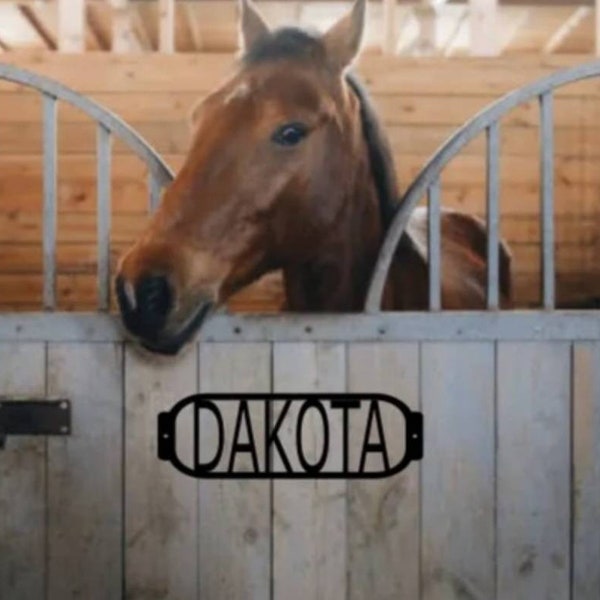 Custom horse stall sign, stall door, barn decor, equestrian gifts, horse gifts, stable name plate, stall name plate