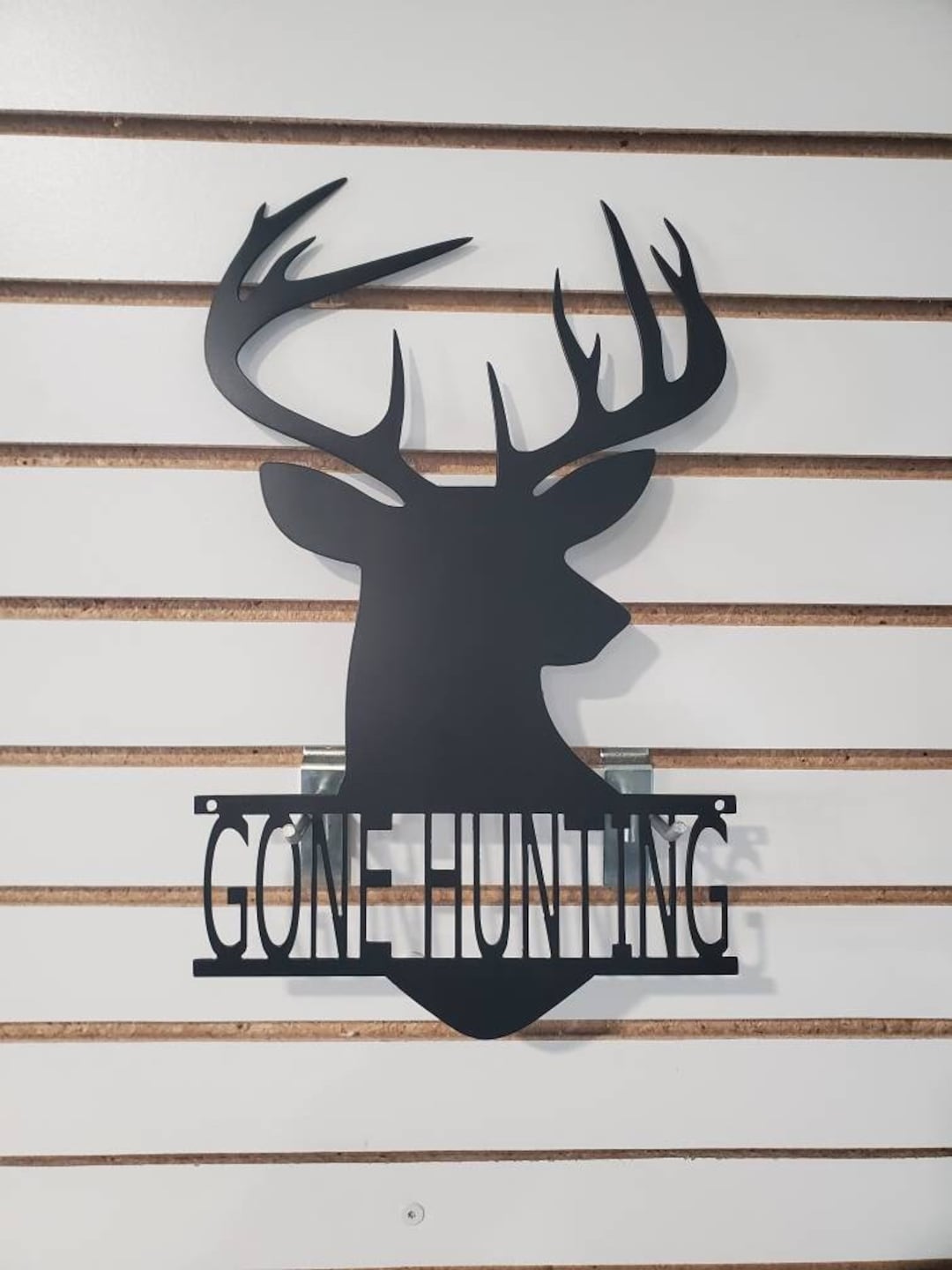 Personalized Deer Head Sign Buck Metal Sign Deer Hunting Etsy