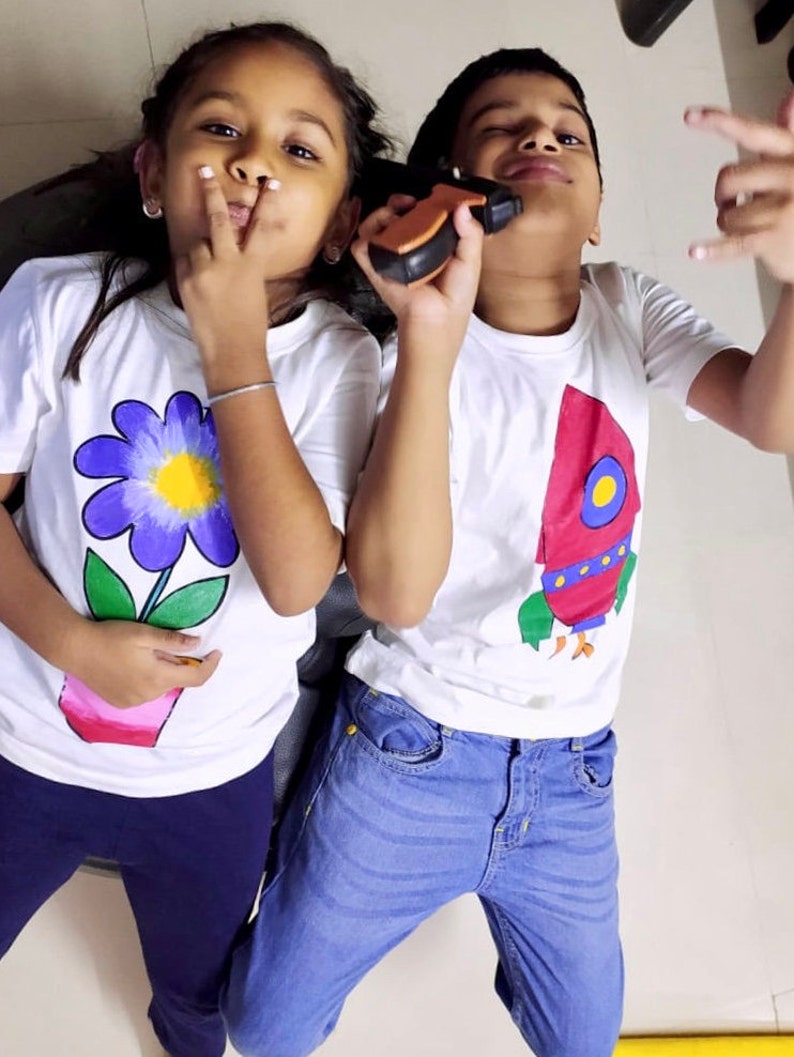 DIY Tshirt Painting Kit for Kids Fun Tshirt Art Kit for Etsy