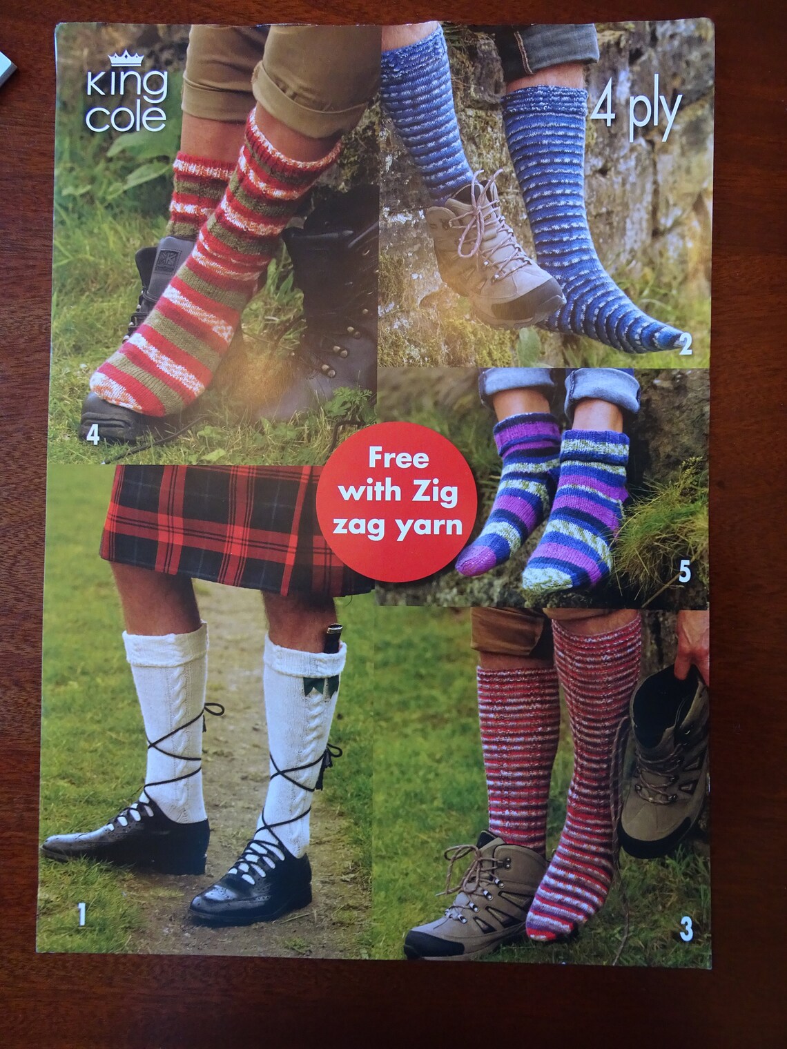 King Cole 4 Ply Sock Yarn FREE Sock pattern With Every Etsy