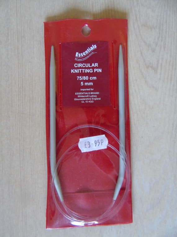 Circular Knitting Pins /& Needles Whitecroft Essentials Brand 2mm-10mm x 75//80cm