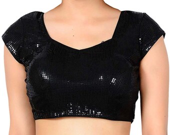 black sparkly blouse