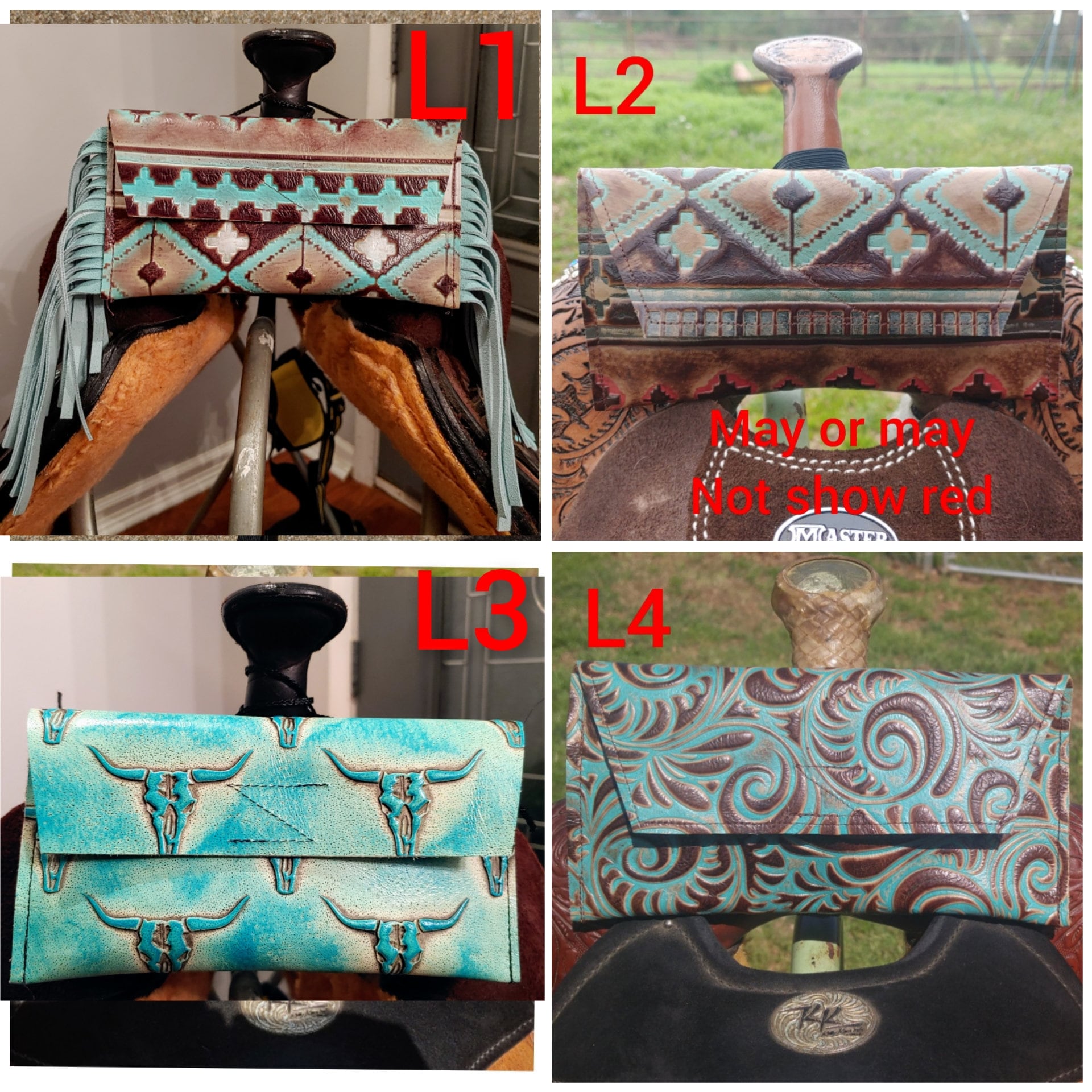 Leather Saddle phone holder Saddle sack Pommel bag phone pouch Western phone case
