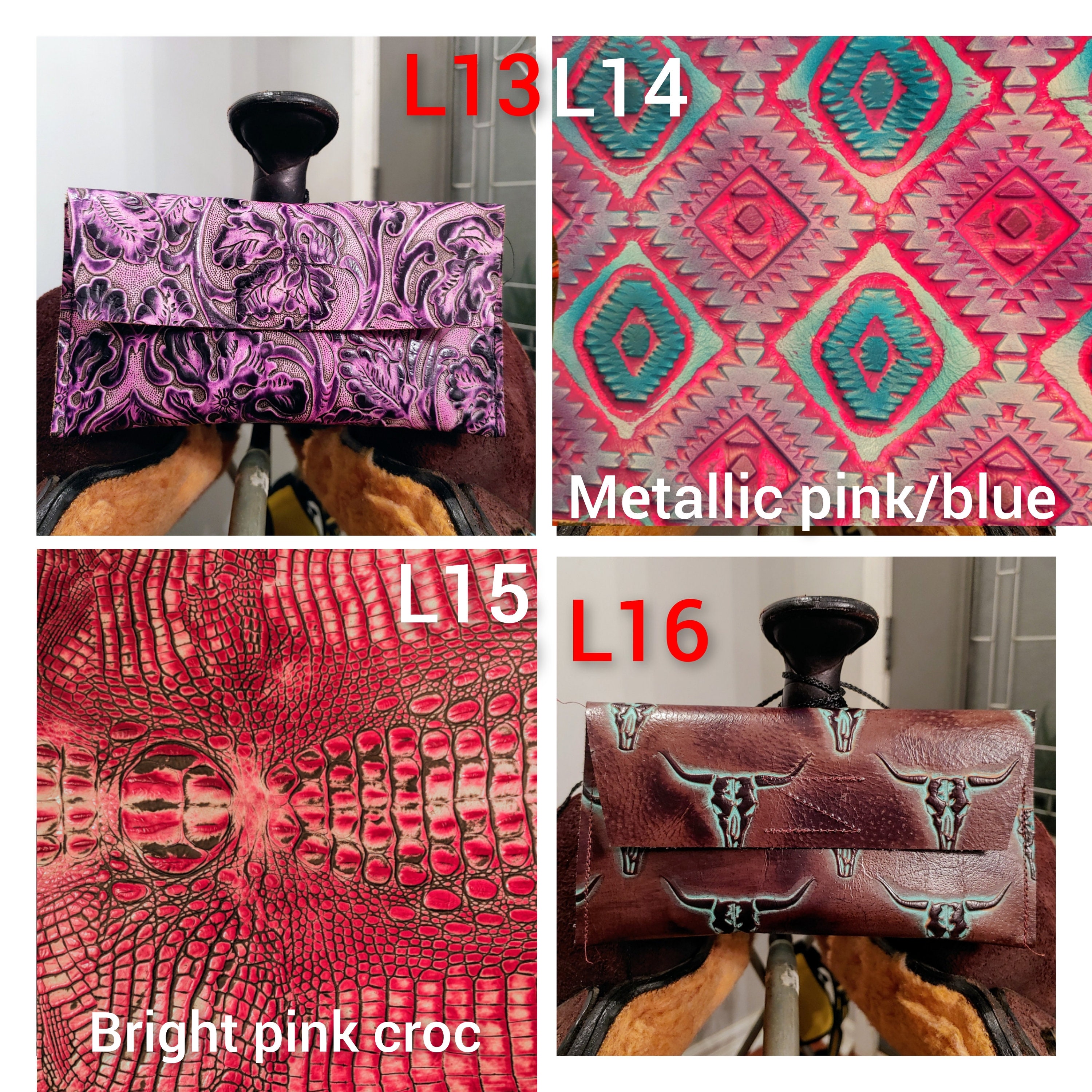 Leather Saddle phone holder Saddle sack Pommel bag phone pouch Western phone case