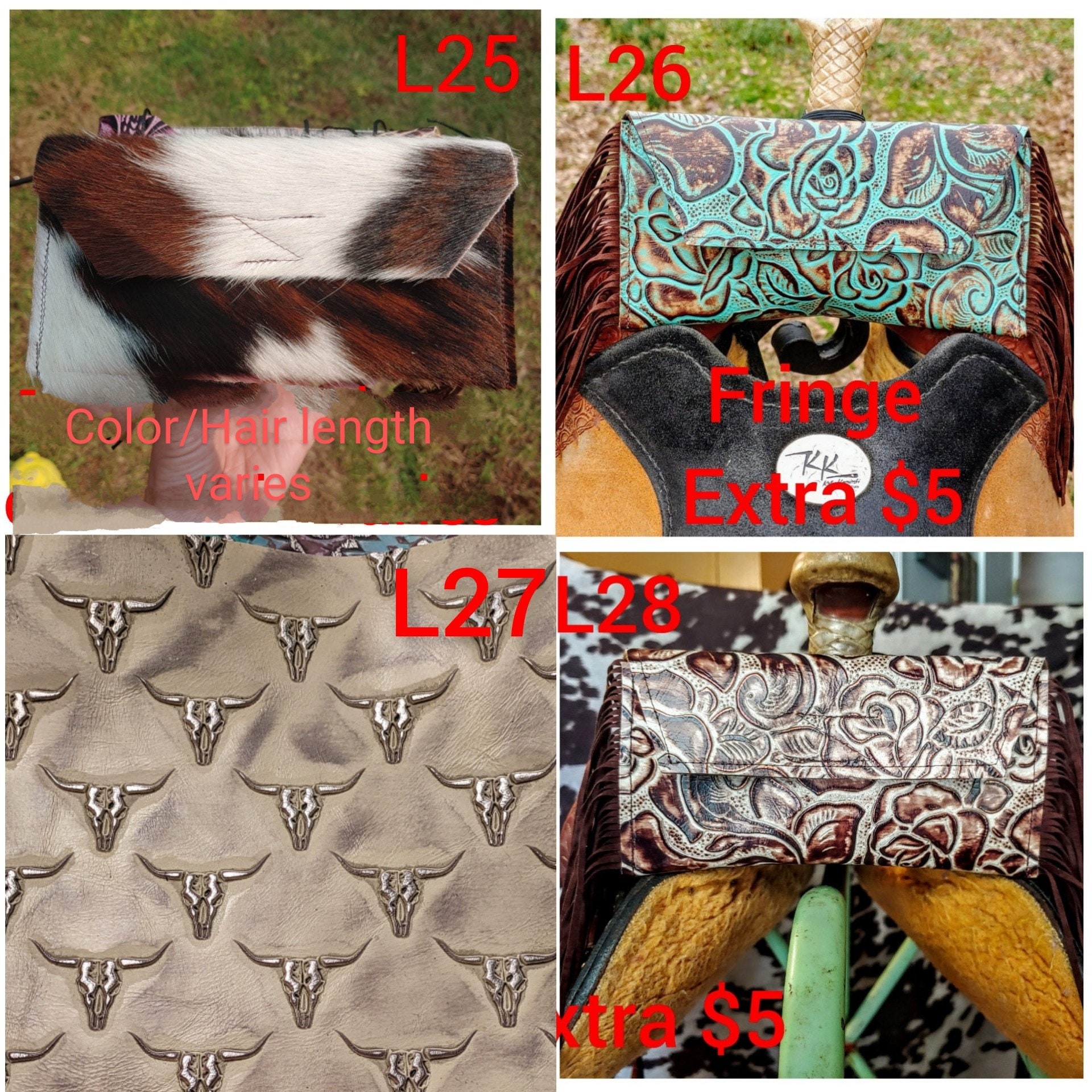 Leather Saddle phone holder Saddle sack Pommel bag phone pouch Western phone case