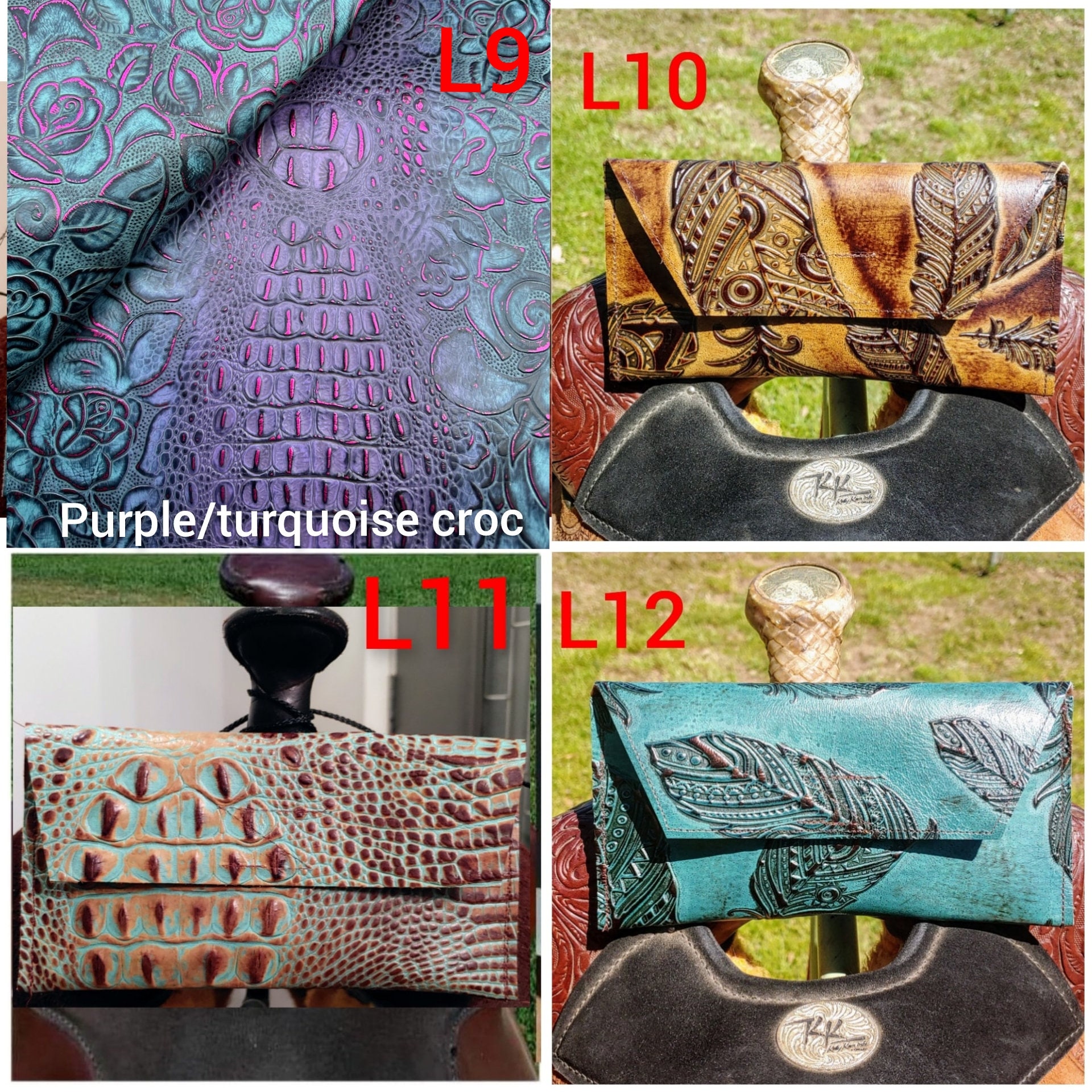 Leather Saddle phone holder Saddle sack Pommel bag phone pouch Western phone case