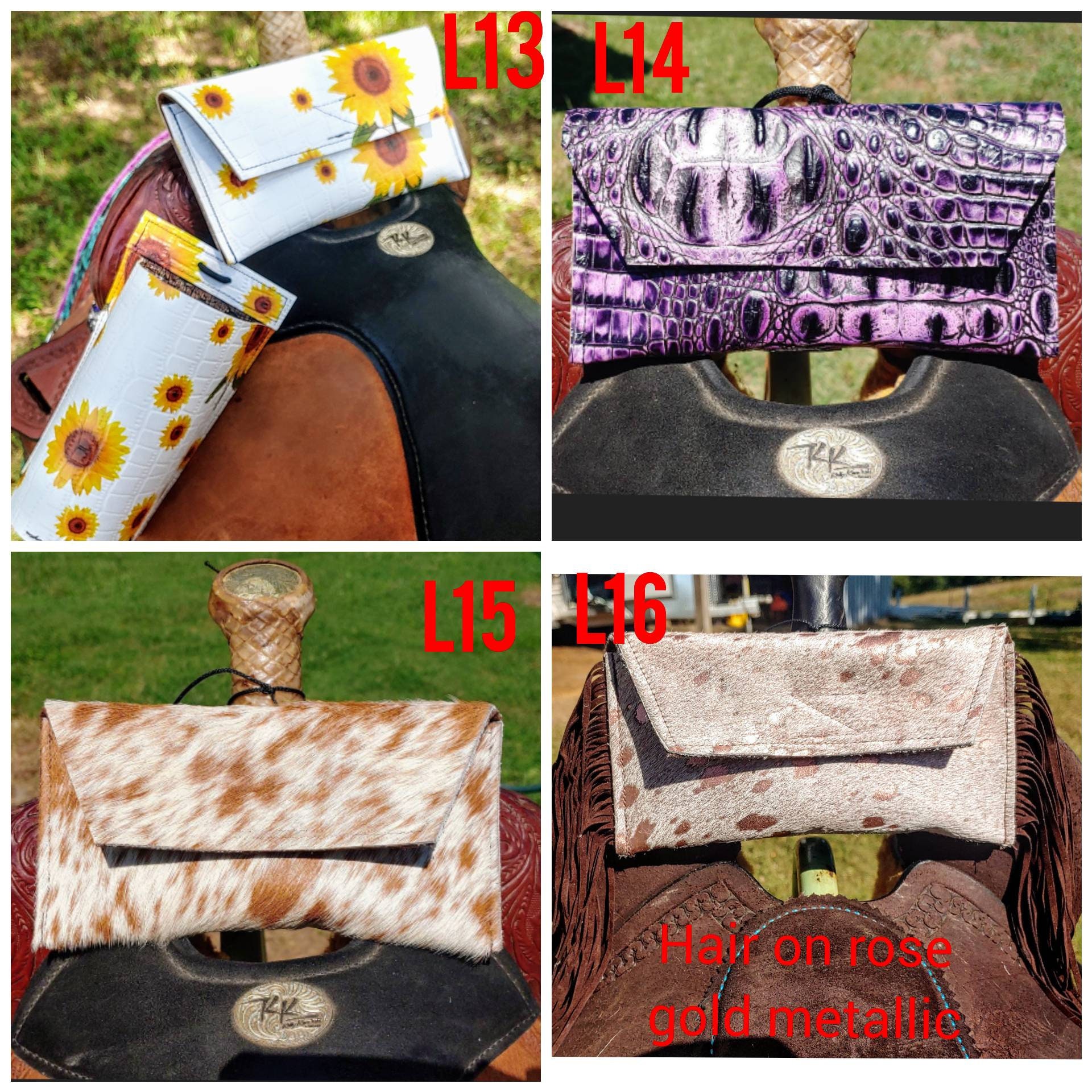 Leather Saddle cell phone holder caseread description Etsy