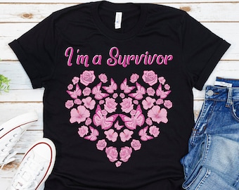 I'm A Survivor Shirt, Breast Cancer Awareness Shirt, Breast Cancer Shirt, Pink Ribbon Shirt, Breast Cancer Gifts, Survivor