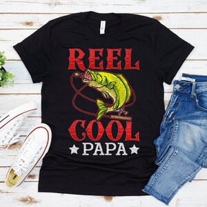 Reel Cool Papa Shirt, Papa Fishing Shirt, Fathers Day Shirt, Papa Gift, Funny Fishing Shirt, Fishing Gift, Personalized