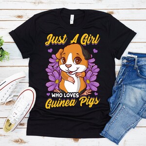 Just A Girl Who Loves Guinea Pigs Shirt, Guinea Pig Shirt, Guinea Pig Shirts For Girls, Guinea Pig Gifts, Guinea Pig Shirt Women