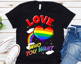 Love Who You Want Shirt, LGBT Pride Shirt, LGBT Shirt, LGBTQ Shirt, Lgbt Ally Shirt, Pride Equality Shirt, Pride Shirt