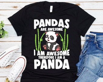 Panda Shirt, Panda Shirts For Girls, Panda Shirt Kids, Panda Shirt Youth, Panda Lover Gift, Panda Shirts For Women, Cute Panda Shirt