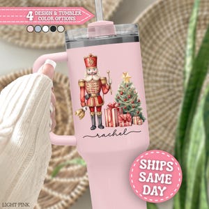 Nutcracker Tumbler Personalized Nutcracker 40oz Tumbler with Handle Custom Nutcracker Gifts For Girls Nutcracker Cup Nutcracker Travel Mug