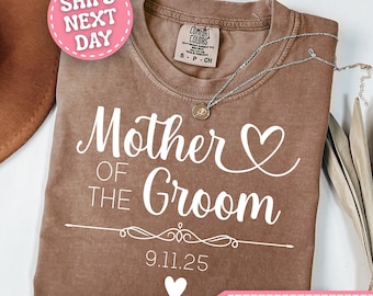Chemise mère du marié Comfort Colors® T-shirt mère du marié personnalisé T-shirt mère du marié personnalisé T-shirt mère du marié