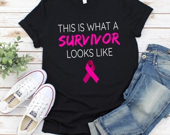 This Is What A Survivor Looks Like Shirt, Breast Cancer Awareness Shirt, Breast Cancer Survivor, Pink Ribbon Shirt, Breast Cancer Shirt