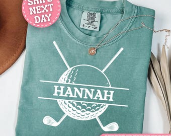 Comfort Colors® Golf Shirt Personalized Golf Tshirt Custom Golf Gifts for Golf T Shirt Golf T-Shirt Golf Tee Shirt for Golf Lover