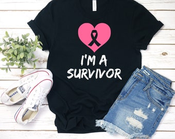 I'm A Survivor Shirt, Breast Cancer Awareness Shirt, Breast Cancer Shirt, Pink Ribbon Shirt, Breast Cancer Gifts, Survivor