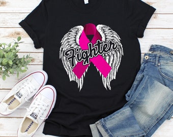 Fighter Shirt, Breast Cancer Awareness Shirt, Breast Cancer Shirt, Pink Ribbon Shirt, Breast Cancer Gifts, Survivor