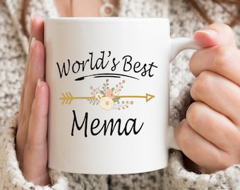 World's Best Mema Mug, Mema Mug, Mema Gift, Gifts For Mema, Mema Coffee Mug, Mugs For Mema, Mema Gift Ideas, Mothers Day