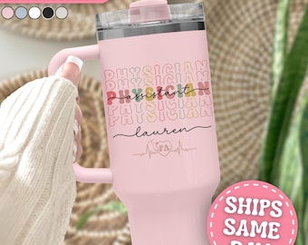 Physician Assistant Tumbler Personalized Physician Assistant 40oz Tumbler with Handle Custom Physician Assistant Gift for PA Student PA Grad