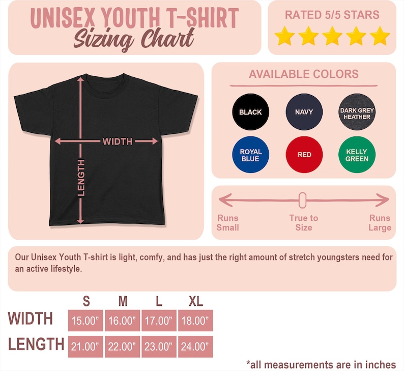 a t - shirt with measurements for the size of the shirt