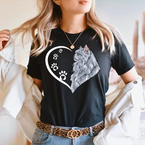 Persian Cat Shirt Women, Persian Cat Gifts, Persian Cat Tshirt Girls, Persian Cat T Shirt Kids, Persian Cat T-Shirt, Cute Persian Cat Heart