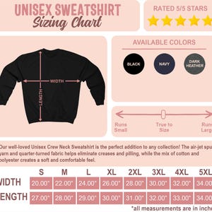 a black sweatshirt with measurements and measurements for it