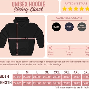a black hoodie with measurements and measurements for the hoodie