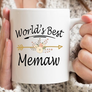 World&#39;s Best Memaw Mug, Memaw Mug, Memaw Gift, Gifts For Memaw, Memaw Coffee Mug, Mugs For Memaw, Memaw Gift Ideas, Mothers Day