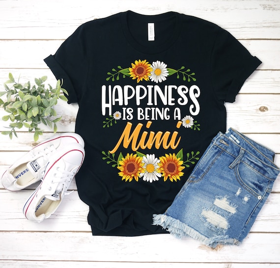Happiness Is Being A Mimi T-Shirt For Mother's Day Gifts Happiness Is Being A Mimi T-Shirt For Mother's Day Gifts
