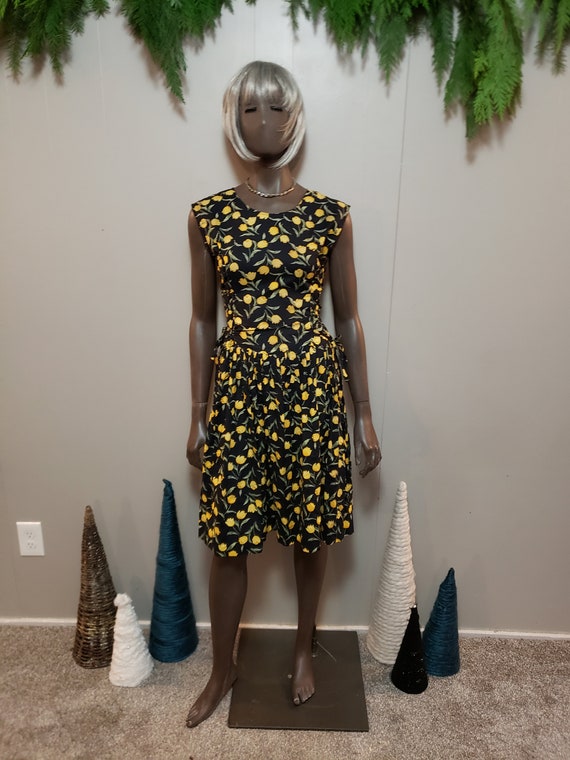 50s Tulip Print Day Dress