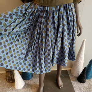 50s novelty print circle skirt image 2