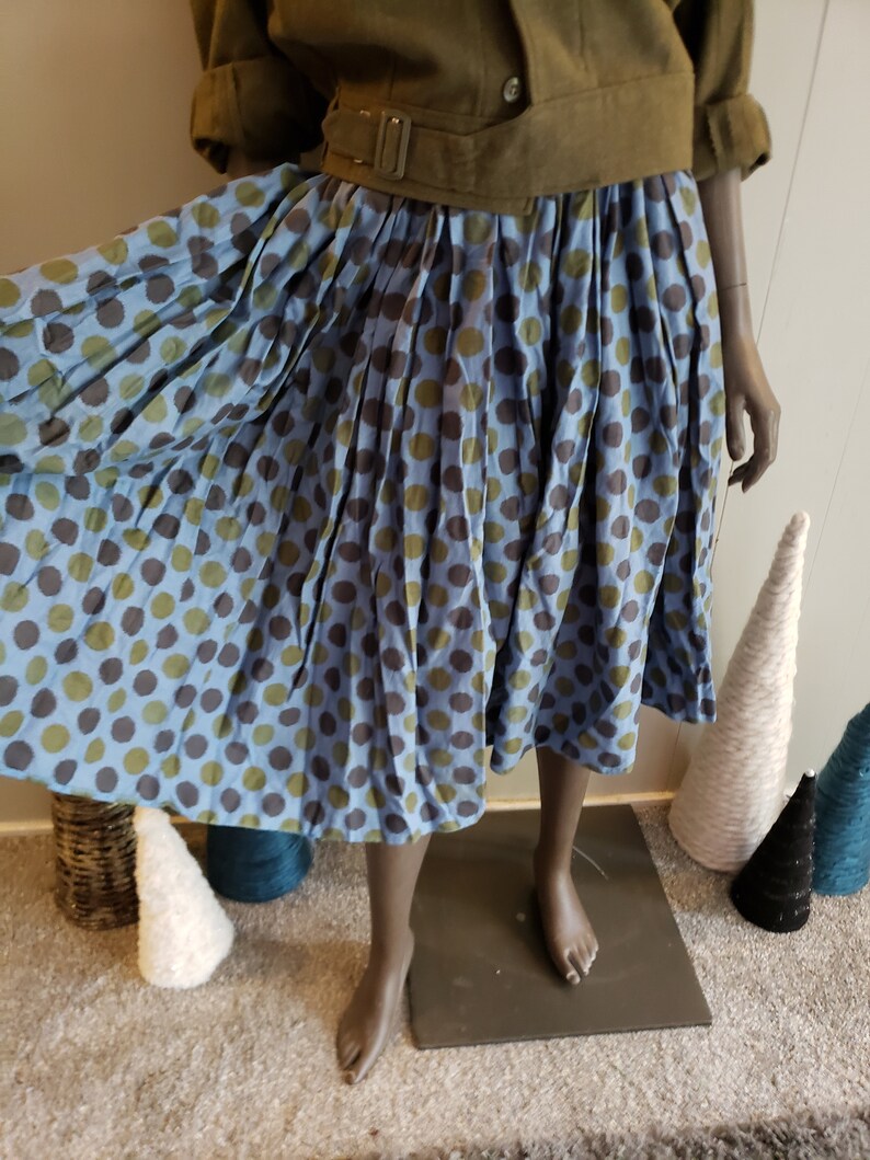 50s novelty print circle skirt image 2