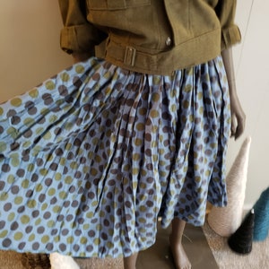 50s novelty print circle skirt image 3