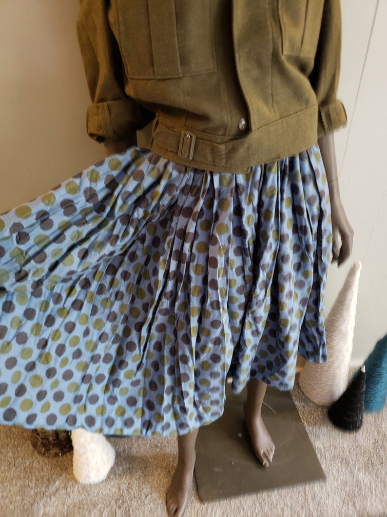 50s novelty print circle skirt image 3