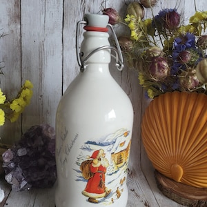 Vintage Weihnachtsmann Bierflasche