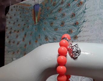 Clemson Tiger stretchy bracelet!