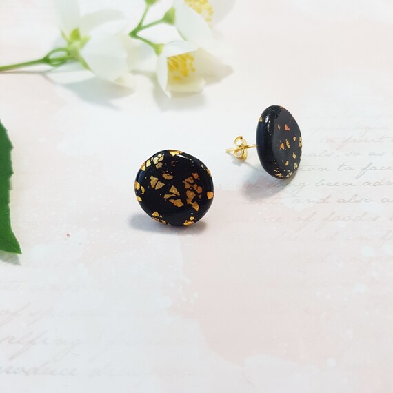 polymer clay studs